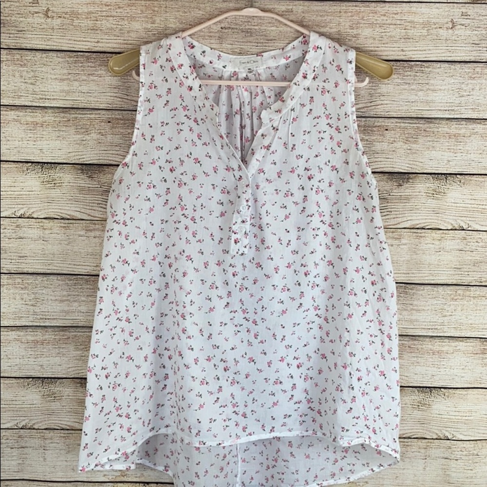 Anthropologie Eden & Olivia Sleeveless Cotton Top